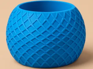 round vase