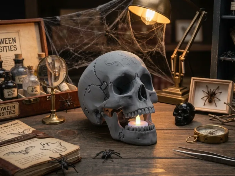 Halloween Articulated Skull