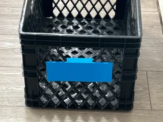 milk crate label