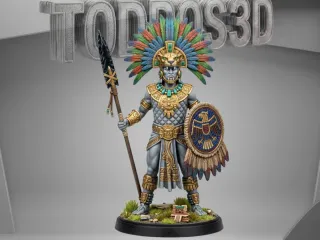 Guerrero_de_Élite_Azteca_con_Lanza_de_Obsidiana