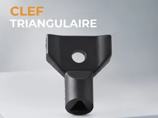 clef de réarmement triangulaire