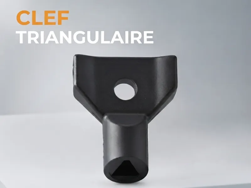 clef de réarmement triangulaire pompier 17mm