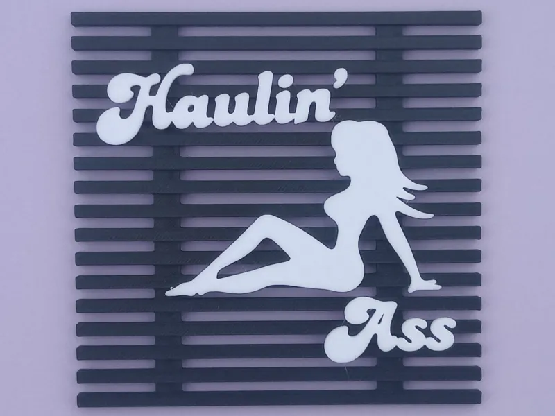 Mudflap Girl 3D Dekor (Küçük Çin'de Büyük Bela'ya Saygı)