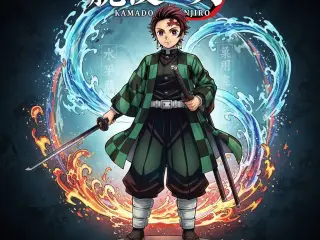 Tanjiro with Katana