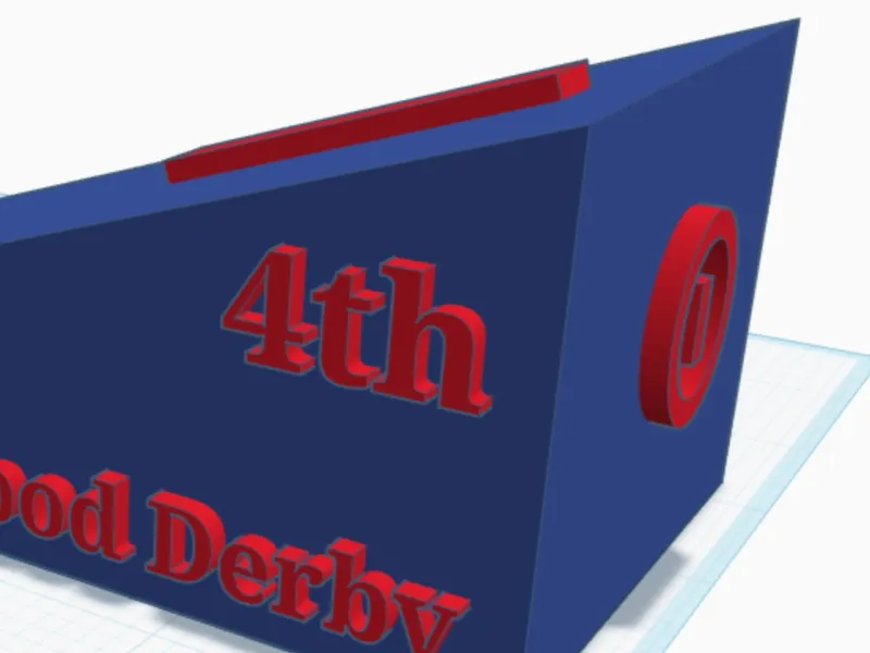Pinewood Derby 4th with Camden name