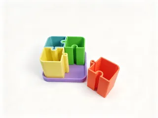 Puzzle Storage Box Pen Holder