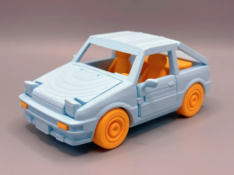 Juguete Toyota AE86 Set Completo (Totalmente Articulado)