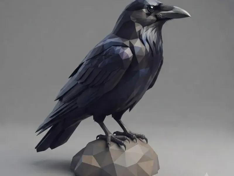 Low Poly Crow