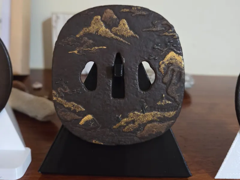 Soportes de exhibición para tsubas japonesas