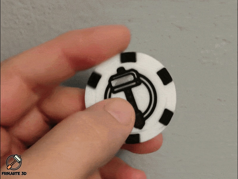 SpinMaker Chip – Customizable Spinning Maker Token