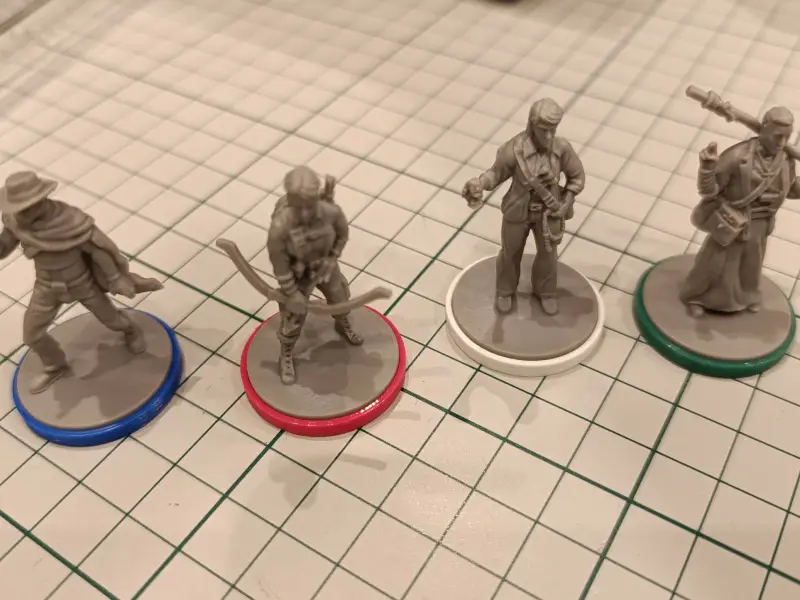 Base Rims (rings) for 25mm miniatures of Maximum Apocalypse