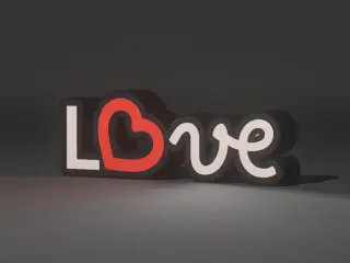 Led Lightbox Withe and Red