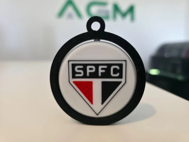 São Paulo FC - Print-in-Place Drehbarer Schlüsselanhänger