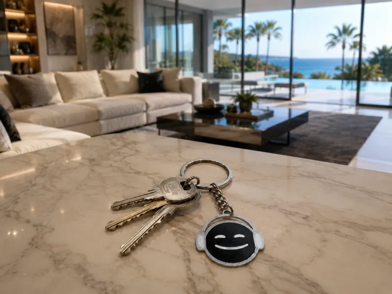 Helmet Emoji Keychain