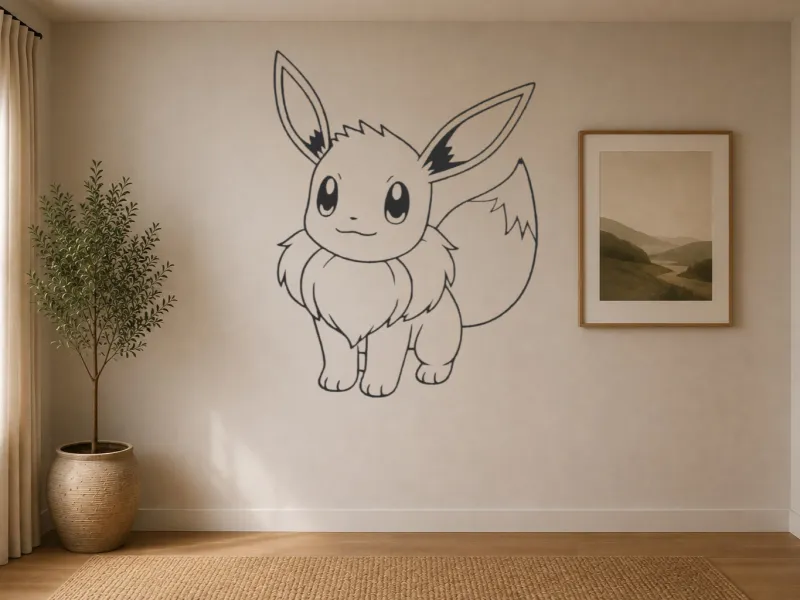 silueta eevee pokemon