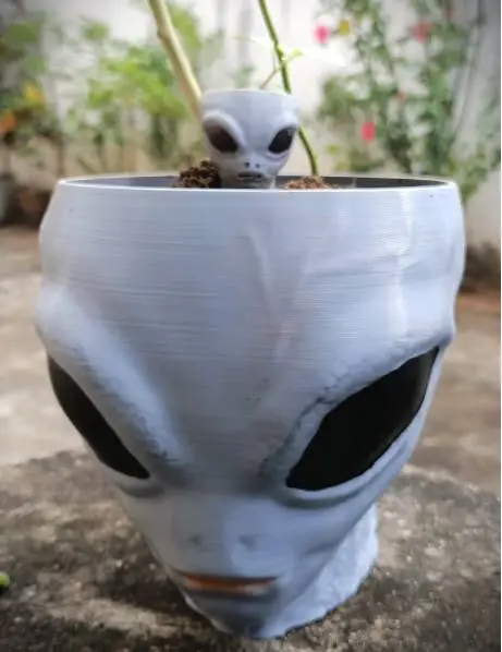 Alien Halloween decoration, plant pot, flower pot, bowl-0