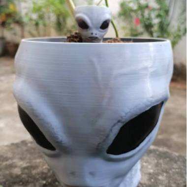 Alien bowl / plant pot halloween-0