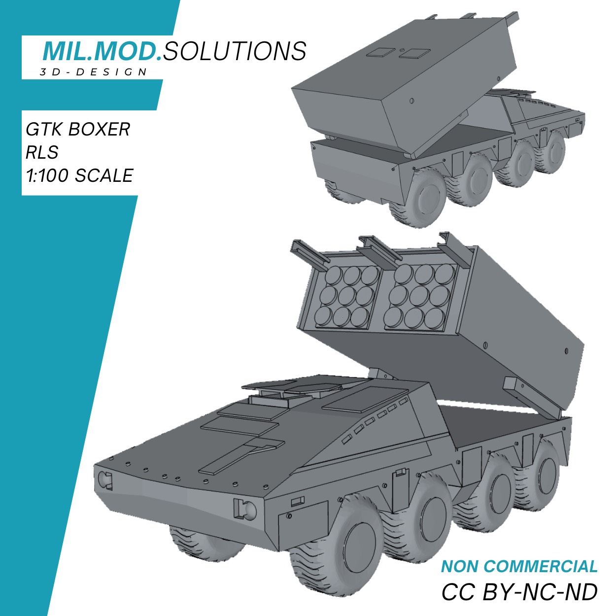 Boxer Drive Module Model Vehicles & Machinery STL Download - GTK Boxer mit Raketenwerfer ...