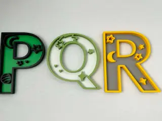 Outer space theme decor letters