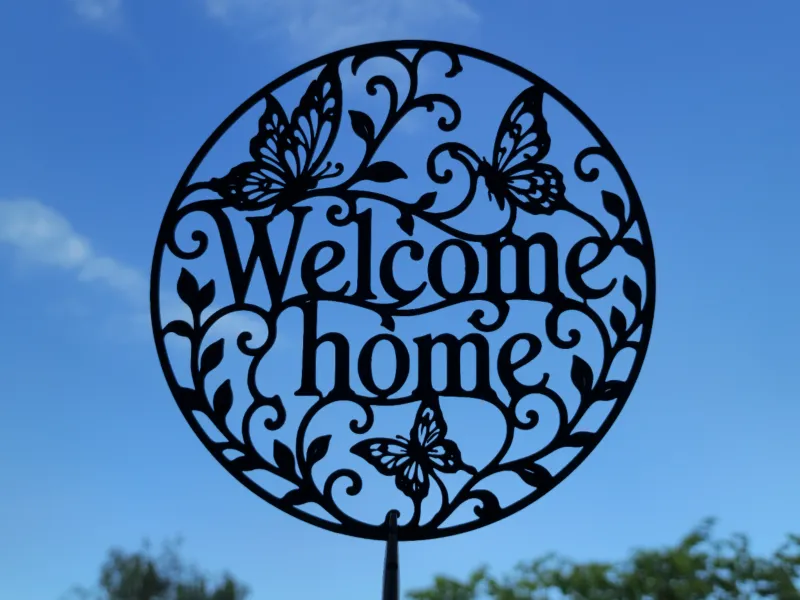 Butterfly Welcome Home 2D Wall Art