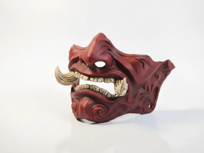 Oni Mask V3 Japanese Demon Fantasy 3D Printable