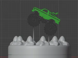 monster cake topper