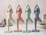 Low-Poly Tree Pose Yoga Figure | Faceted Balance Sculpture-0