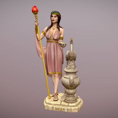 Hera Goddess statue for 3d print