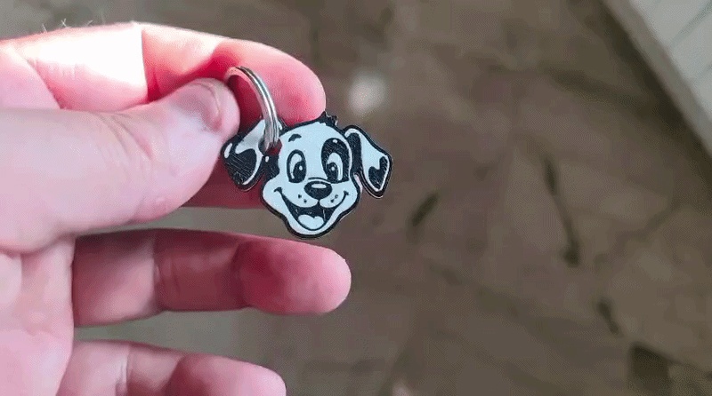 Cucciolo dalmata portachiavi