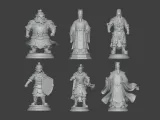 Three Kingdoms character figurines and sculptures Liu Bei-0