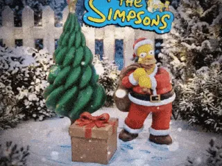 Simsons Homer (Christmas Gift box statue)