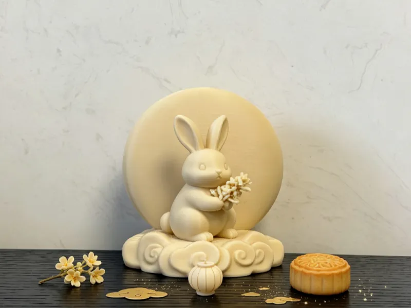 Le Lapin bondissant vers la Lune