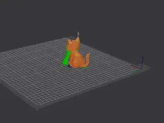 Modern Geometric Cute Low Poly Kitten