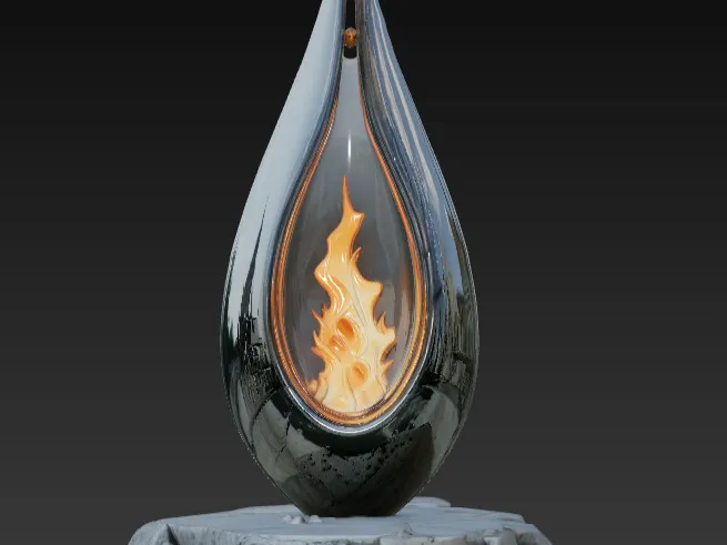 flame sculpture
