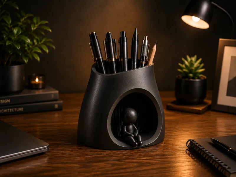 Minimal Figure Desk Organizer
