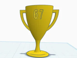 6 7 six seven trophy cup