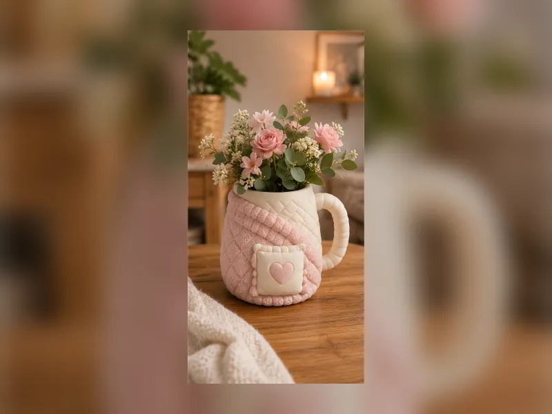 Wazon Ceramic Lotus Art Vase