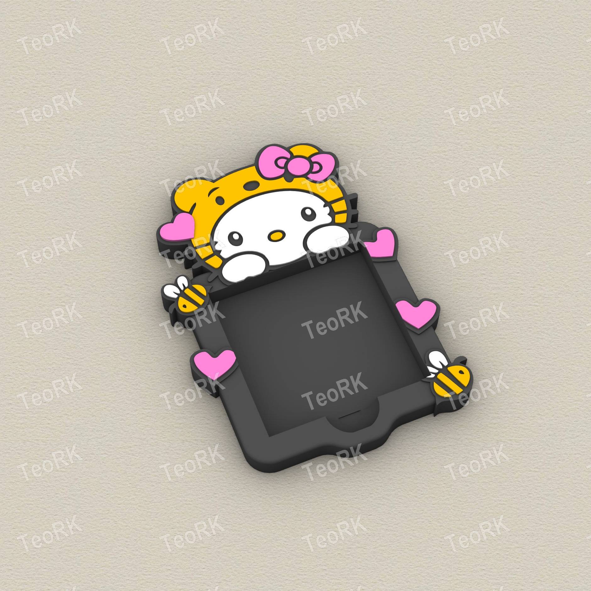 Post-It, Sticky Note Holder HELLO KITTY WINNIE POOH BEE