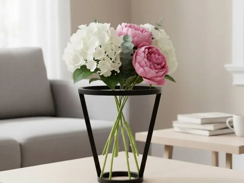 VASO DE CONTORNO FINO VASO DE DESIGN MODERNO PARA FLORES - FORMA DE V