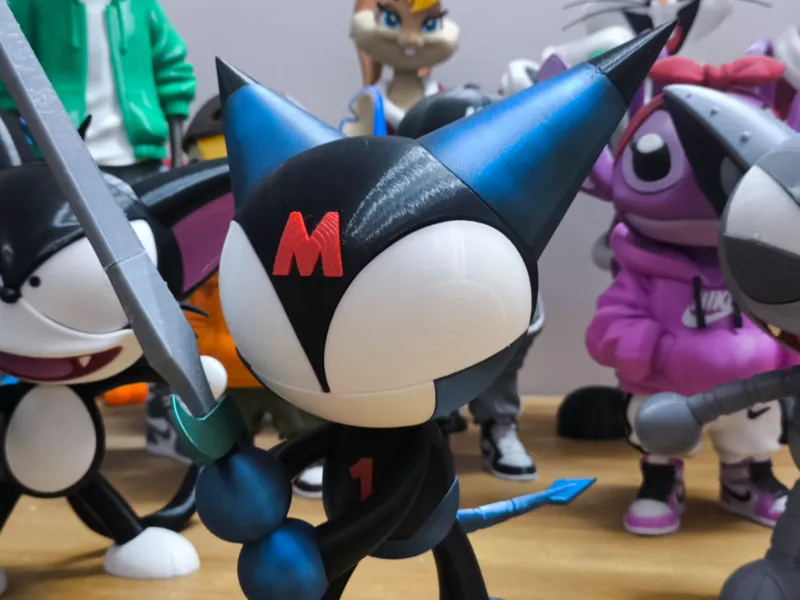 MI KUN FROM CYBORG KURO-CHAN ( MULTIPARTS AND 3MF )