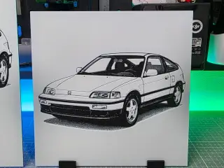 Honda CR-X ED9 - Hueforge - 3 Colors