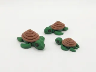 Cute Flexi Turdle + keychain