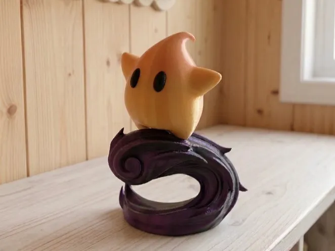 Figura Luma y base cósmica (Mario Galaxy)