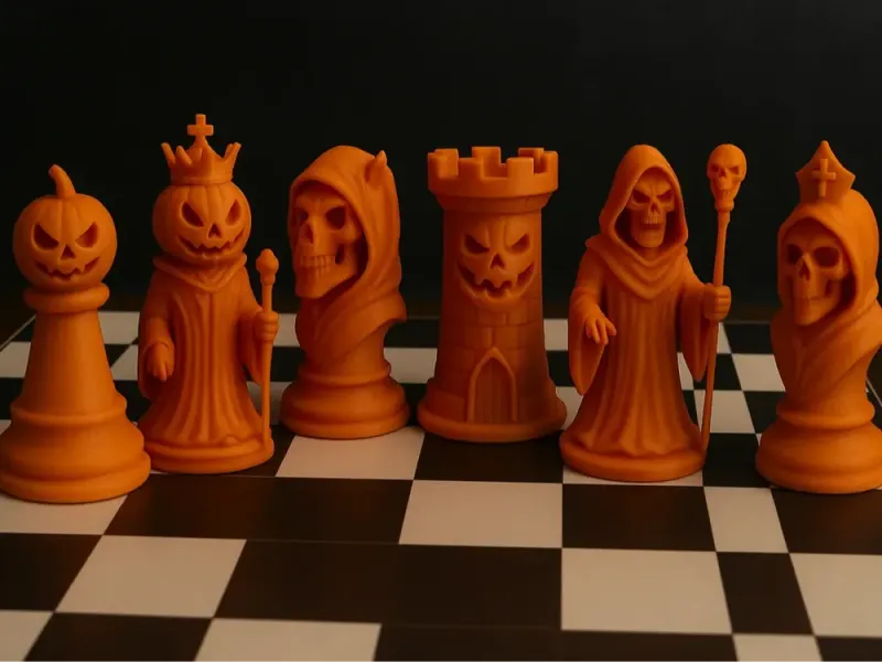 Ensemble d'échecs d'Halloween