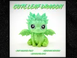 Cute Leaf Dragon + Keychain Version-0
