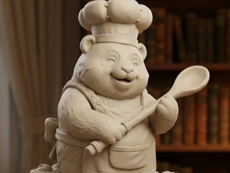 Panda Cozinheiro Alegre