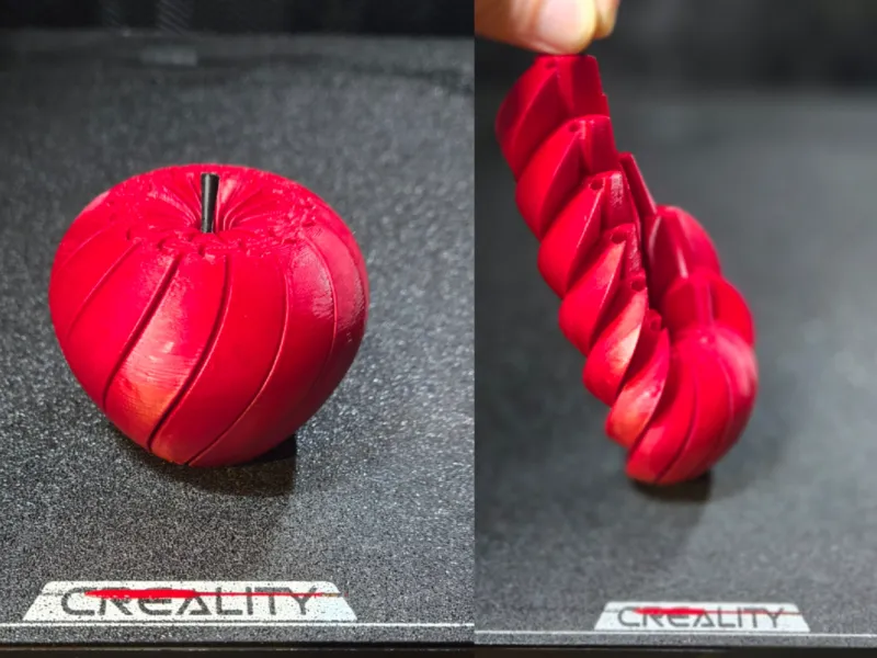 Twisty Apple Fidget Kinetic Macintosh One More Twist 2 Color