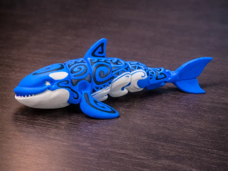 Articulated Multicolor Orca