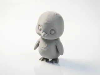 Cute Penguin Figurine Chibi Animal 3D Printable