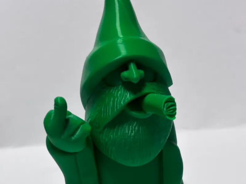 Rude gnome sculpture